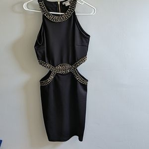 Black dress with beaded detial